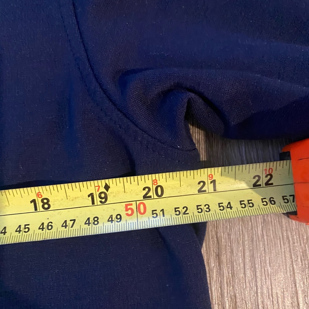 Alia Blue with golden metal decorations /Zip Up Cardigan Size M - Picture 10 of 10